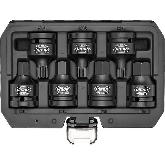 Impact socket set V7212N, nut-driver system 3/4 inch Socket