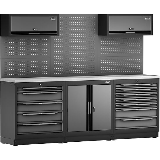 Schrankwand-Kombination ∙ Komplett-Paket ∙ Edelstahl