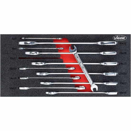 Double open-end wrench set