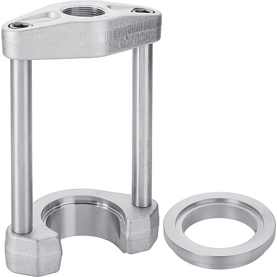 Press-Stativ ∙ mit offener Platte ∙ mit Adapter um Platte zu schließen