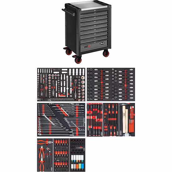 Tool trolley Series L ∙ with assortment
