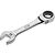 Ratcheting combination wrench ∙ short