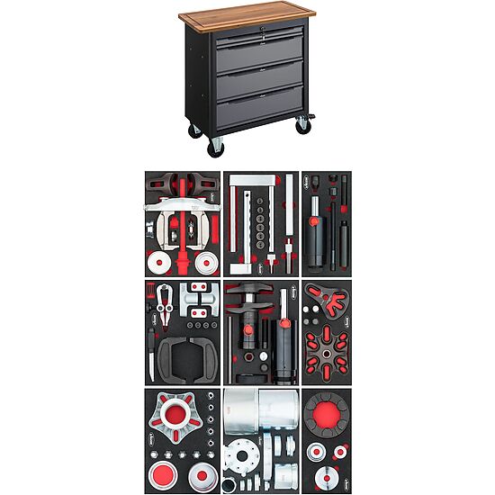 Mobile Werkbank Series XL mit Spezialwerkzeug Sortiment