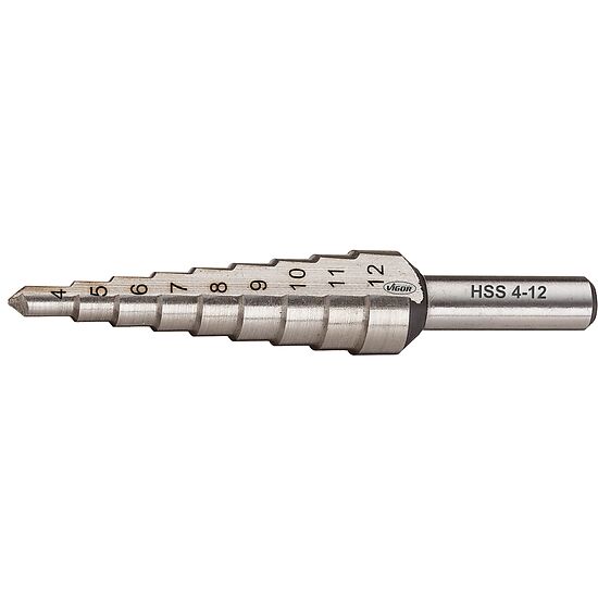 HSS-Stufenbohrer ∙ 4 – 12 mm