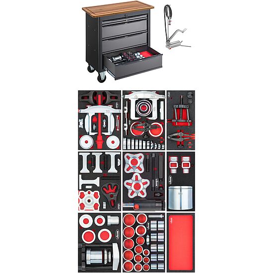 Mobile Werkbank Series XL mit Spezialwerkzeug Sortiment