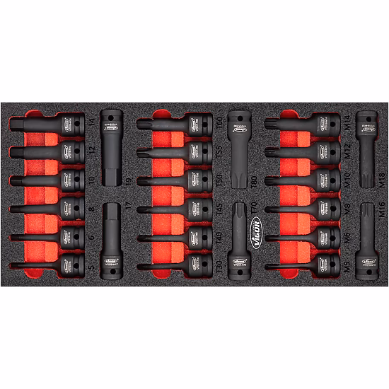 Impact wrench screwdriver socket set