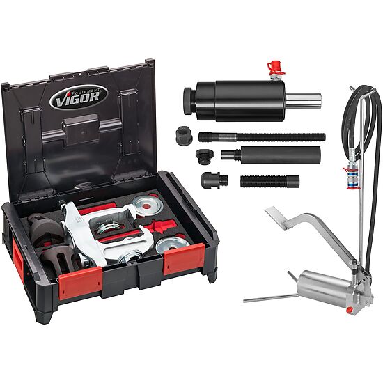 Kompakt-Radlager Demontage / Montage Satz ∙ mit Hydraulik-Fußpumpe