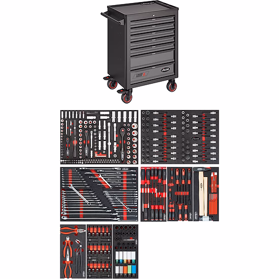 Tool trolley Series L ∙ with assortment