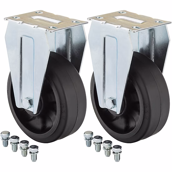 Fixed castor (pair) ∙ for tool trolleys series XL ∙ series XL Special and work benches