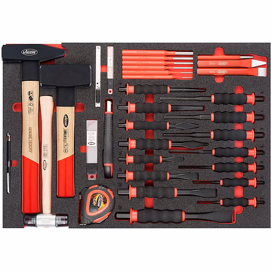 Hammer- ∙ Meißel- und Splinttreiber Satz