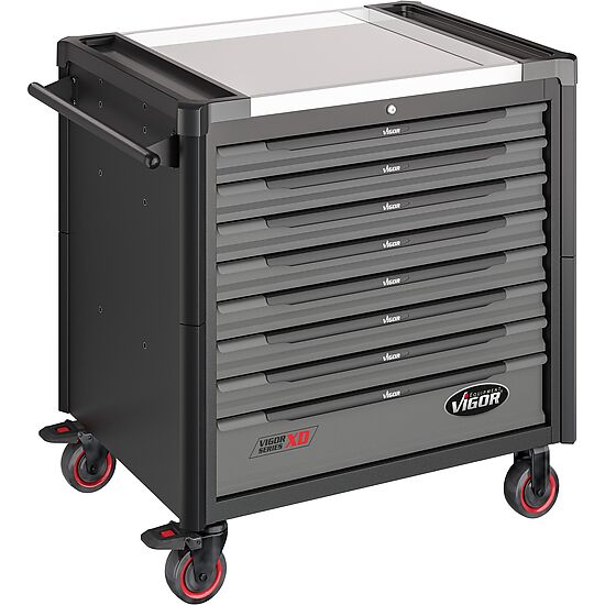 Werkstattwagen Series XD ∙ extratief ∙ Edelstahl-Arbeitsplatte ∙ leer