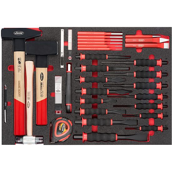 Hammer- ∙ Meißel- und Splinttreiber Satz