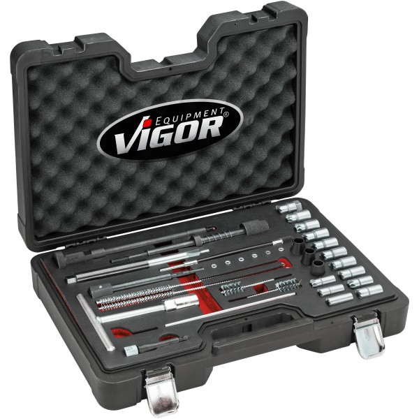 Injector sealing seat cleaning set