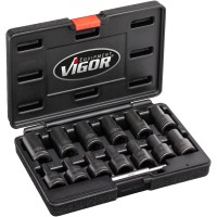 Extractor socket set with spiral profile