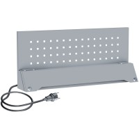 Perforated tool panel plate with power supply 676 mm