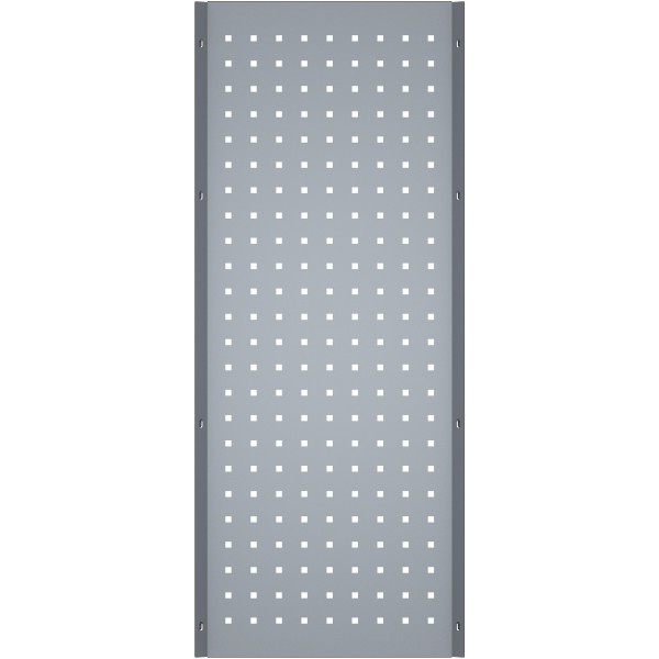 Corner perforated tool panel plate