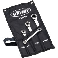 Double ratcheting box-end wrench set