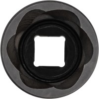 Extractor socket with spiral profile
