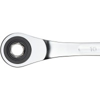 Ratcheting wrench with screwdriver bit set