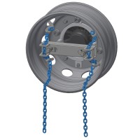 Wheel and rim puller for commercial vehicles