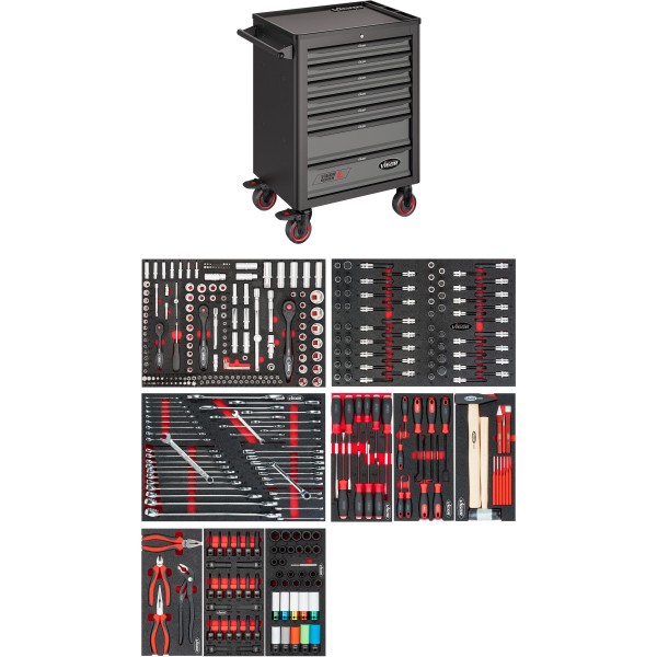 Tool trolley Series L ∙ with assortment