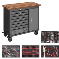 Mobile work bench Series L with assortment